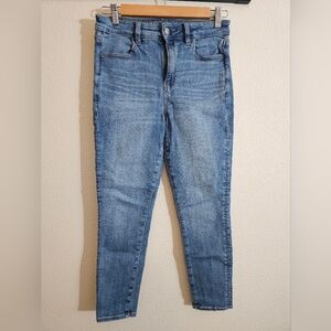 American Eagle Super Hi-Rise Jegging Classic Blue Women's